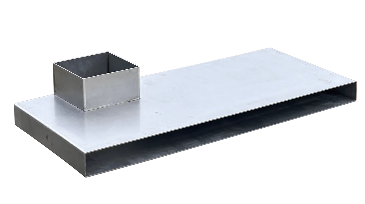 Emergency overflow INOX with top inlet